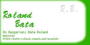 roland bata business card